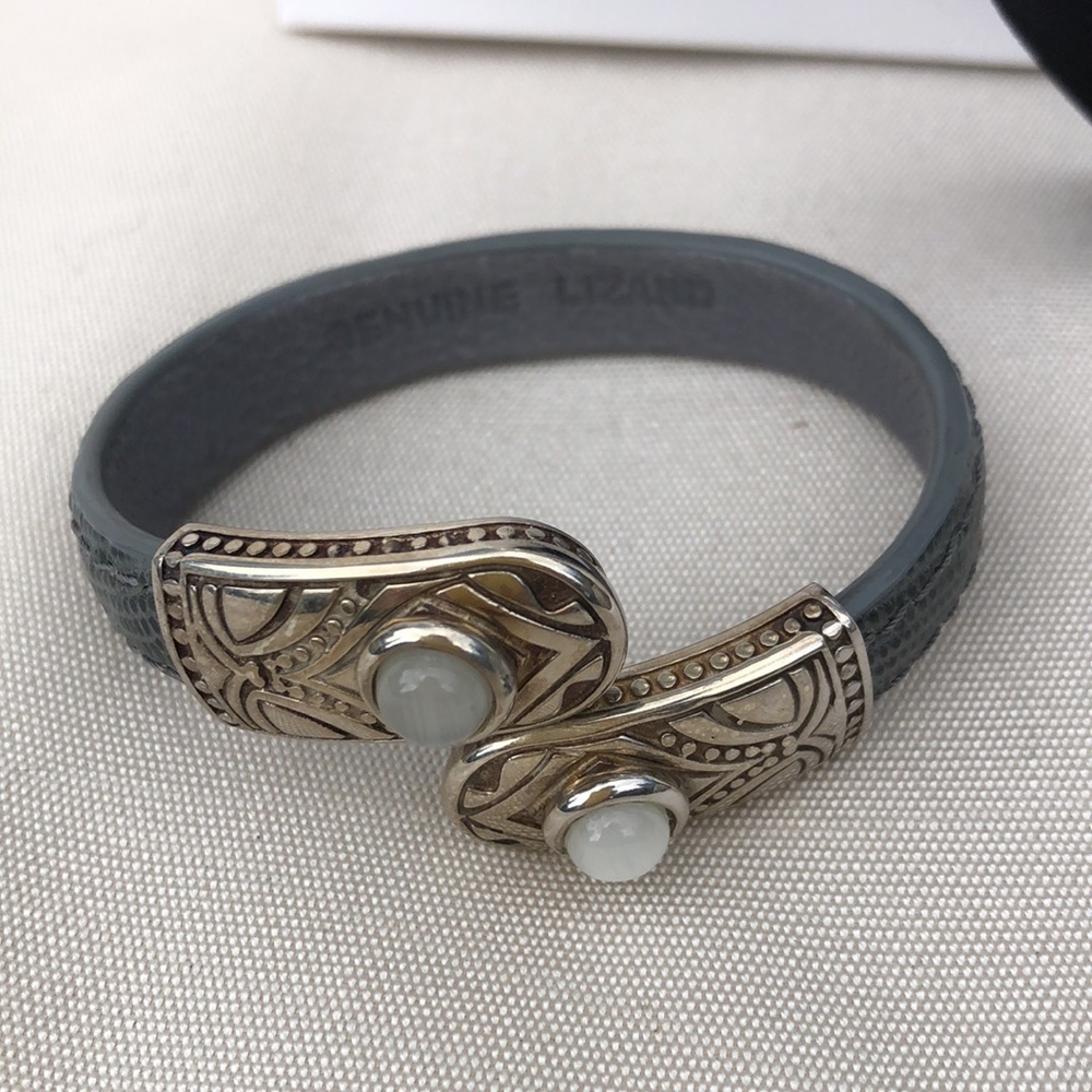 Daniella Ortiz Genuine Lizard Bracelet Sterling Silver Hardware New w/ Gift Bag